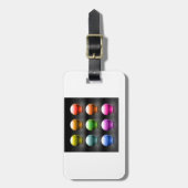 Farbige Glossen-Sphere Icons Abstrakte Balls Gepäckanhänger (Vorderseite vertikal)