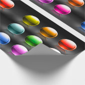 Farbige Glossen-Sphere Icons Abstrakte Balls Geschenkpapier