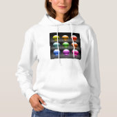 Farbige Glossen-Sphere Icons Abstrakte Balls Hoodie (Vorderseite)
