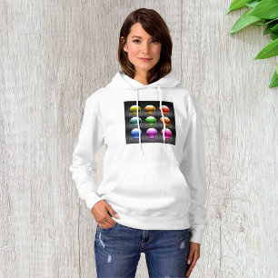Farbige Glossen-Sphere Icons Abstrakte Balls Hoodie