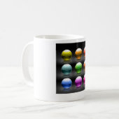 Farbige Glossen-Sphere Icons Abstrakte Balls Kaffeetasse (Vorderseite Links)