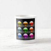 Farbige Glossen-Sphere Icons Abstrakte Balls Kaffeetasse (Mittel)