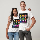 Farbige Glossen-Sphere Icons Abstrakte Balls T-Shirt (Unisex)