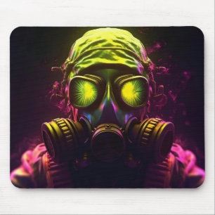 Farbige Glühgasmaske Mousepad