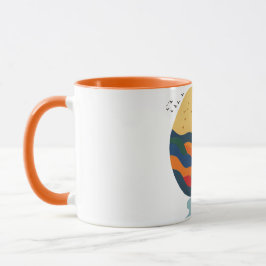 Farbige Goldene Sonnenuntergangs-Tal Tasse