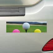 Farbige Golfbälle, Berg-Tee Autoaufkleber (Auf Auto)