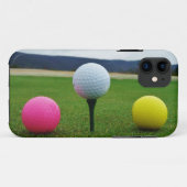 Farbige Golfbälle, Berg-Tee Case-Mate iPhone Hülle (Rückseite (Horizontal))