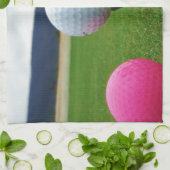 Farbige Golfbälle, Berg-Tee Handtuch (Gefaltet)