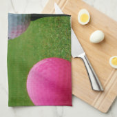 Farbige Golfbälle, Berg-Tee Handtuch (Viertel Falte)