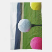 Farbige Golfbälle, Berg-Tee Handtuch (Vertikal)