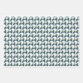 Farbige Golfwagen #1 Geschenkpapier Set (Vorderseite)