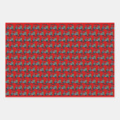 Farbige Golfwagen #2 Geschenkpapierbögen Geschenkpapier Set (Vorderseite 3)