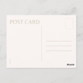 Farbige Grachtenhäuser und Boot in Amsterdam Postkarte (Rückseite)