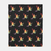 Farbige Gradient Frosch Lover Geschenke Fleecedecke (Vorderseite)