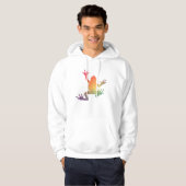 Farbige Gradient Frosch Lover Geschenke Hoodie (Vorne ganz)