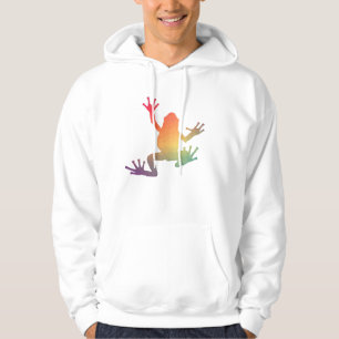 Farbige Gradient Frosch Lover Geschenke Hoodie