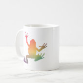 Farbige Gradient Frosch Lover Geschenke Kaffeetasse (Vorderseite Links)