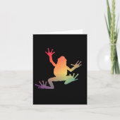 Farbige Gradient Frosch Lover Geschenke Karte (Vorderseite)
