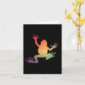 Farbige Gradient Frosch Lover Geschenke Karte (Gelbe Blume)