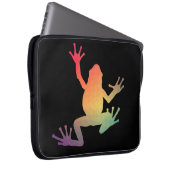 Farbige Gradient Frosch Lover Geschenke Laptopschutzhülle (Vorne Rechts)