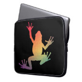 Farbige Gradient Frosch Lover Geschenke Laptopschutzhülle (Vorderseite Links)