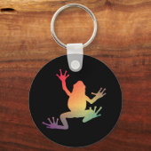 Farbige Gradient Frosch Lover Geschenke Schlüsselanhänger (Vorderseite)