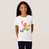Farbige Gradient Frosch Lover Geschenke T-Shirt (Vorne ganz)