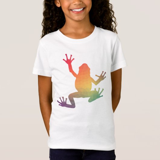 Farbige Gradient Frosch Lover Geschenke T-Shirt (Vorderseite)