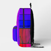 Farbige Gradientenstreifen Bedruckter Rucksack (Rechts)