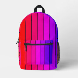 Farbige Gradientenstreifen Bedruckter Rucksack