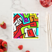 Farbige Graffiti-Abbildung Serviette (Beispiel)