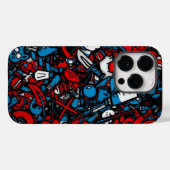 Farbige Graffiti Case-Mate iPhone Hülle (Rückseite (Horizontal))