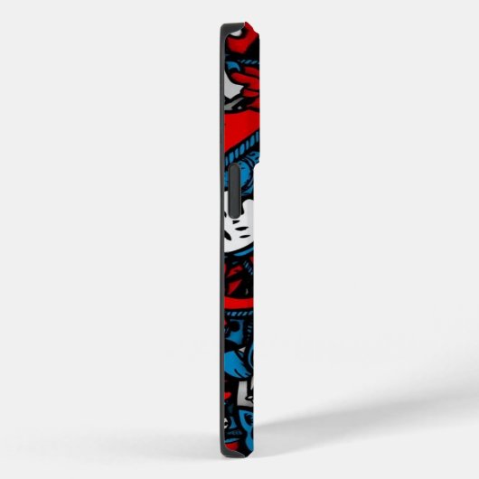 Farbige Graffiti Case-Mate iPhone Hülle (Rückseite / Rechts)