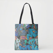 Farbige Graffiti Design Totbeutel Tasche (Vorderseite)
