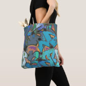 Farbige Graffiti Design Totbeutel Tasche (Von Nahem)