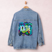Farbige Graffiti individuelle Monogramm Name Farbe Jeansjacke (Hangar)
