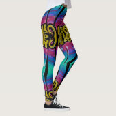 Farbige Graffiti-Leggings Leggings (Rechts)