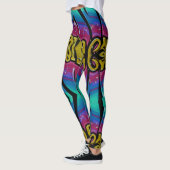 Farbige Graffiti-Leggings Leggings (Links)