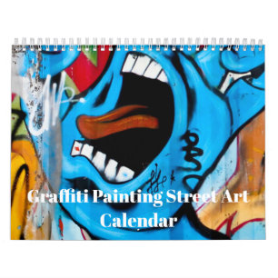 Farbige Graffiti-Malerei Street Art 2027 Kalender