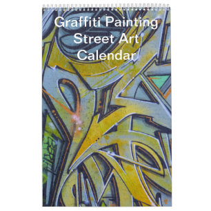 Farbige Graffiti-Malerei Street Art 2027 Kalender