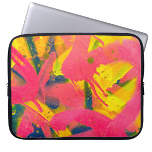 Farbige Graffiti. Nahaufnahme abstrakte Street Art Laptopschutzhülle