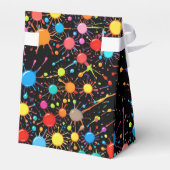 Farbige Graffiti-Style-Farbspritzer-Geschenkbox Geschenkschachtel (Rückseite)