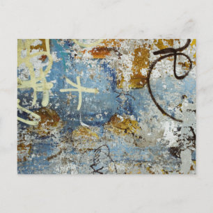 Farbige Graffiti-Textur Postkarte