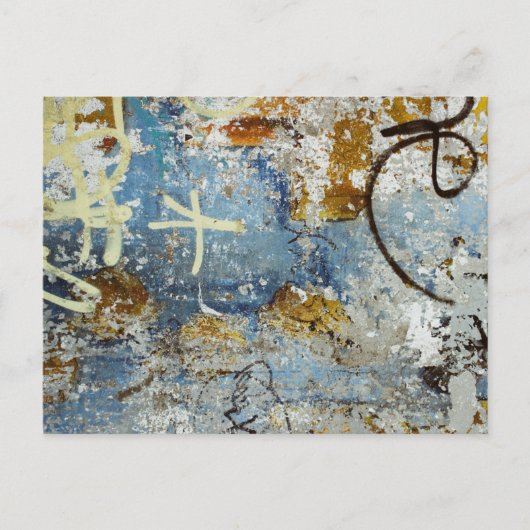 Farbige Graffiti-Textur Postkarte (Vorderseite)