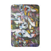 Farbige Graffiti-Wörter Badematte (Vorderseite Vertikal)