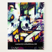 Farbige Graffiti-Wörter Planer (Rückseite)