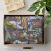 Farbige Graffiti-Wörter Seidenpapier (Geschenk)