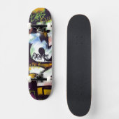 Farbige Graffiti-Wörter Skateboard (Vorderseite)