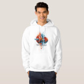 Farbige Grafik & Text Hoodie (Vorne ganz)