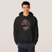 Farbige Grafik & Text Hoodie (Vorne ganz)